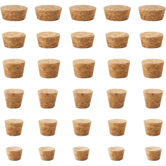 Wine Corks for Wine Bottles : 30 Pcs Wooden Wine Corks,Tapered Wine Stopper Suitable for Wine,Beer,Champagne Bottles,Corks for Crafts Making Kits,Wine Bottle Corks 6 Sizes