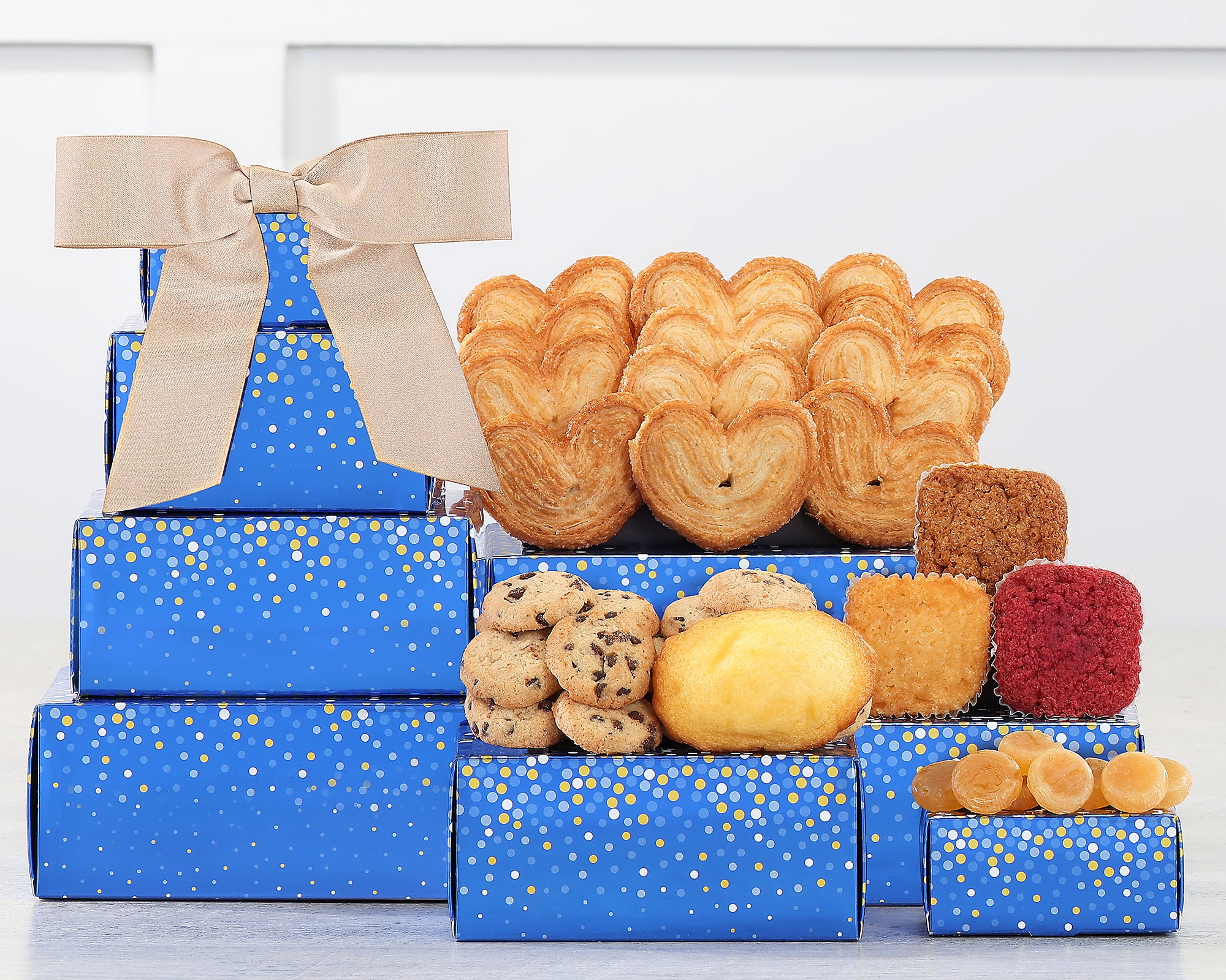 Wine Country Gift Baskets Brownie, Cake and More Gift Tower, Assorted, 9 Count, 6x6x13 Pound