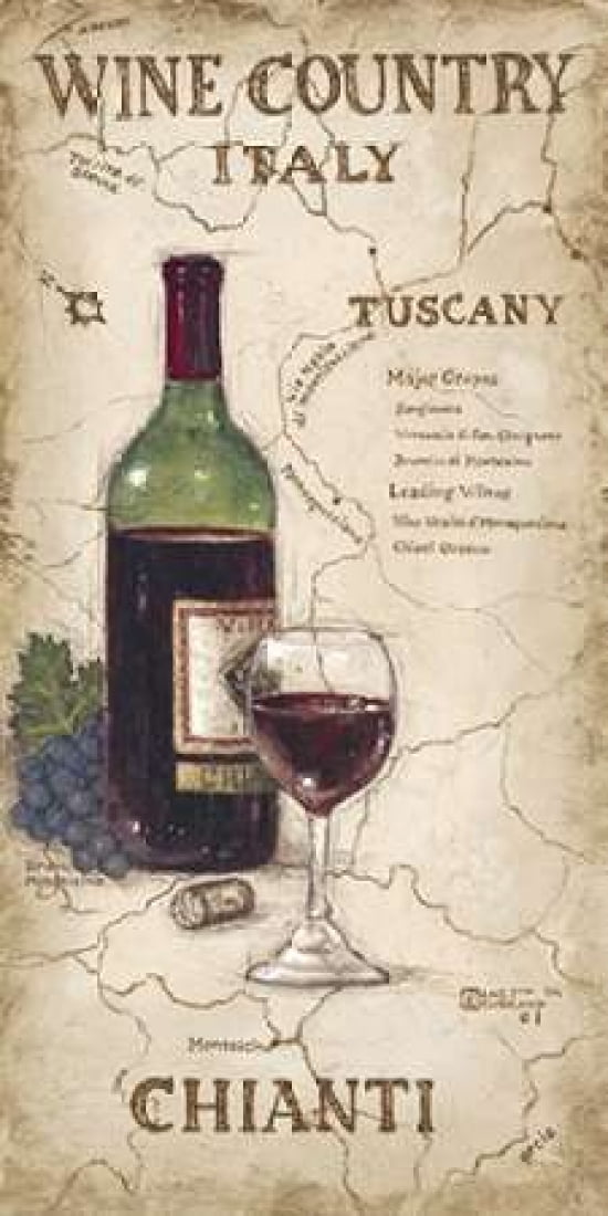 Wine Country IV Canvas Art - Janet Kruskamp (24 x 48)