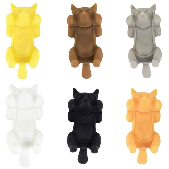 Wine Cup Markers - Fun Silicone Drink Identifiers for Parties - 6 Pcs Set to Avoid Mix-Ups