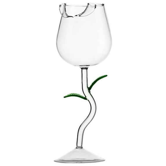 Wine Cup Rose Shape Cups Glass For Party Wedding Valentine'S Day Creative Gift Rose Shape Cups