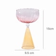 thumbnail image 1 of Wine Cups Irregular Gradient Glass Cocktail Wine Glass Hand Blown Modern Juice Cup Bar Drinkware for Red Wine Champagne Cocktail Party Home Kitchen Bar Use Elegant Beverage Glass Collection Display, 1 of 5