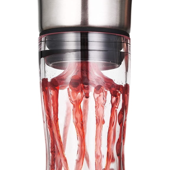 Wine Decanter Built-in Aerator Pourer, Wine Carafe, Red Wine Decanter,100% Lead-free Crystal Glass, Wine Hand-held Aerator, Wine Gift, Wine Accessories (ClearCrystal)