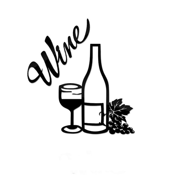 Wine Decor for Kitchen 2 Pieces Vintage Wine Wall Decor Kitchen Wine Theme DecorBedroom/Living Room/Home Decoration