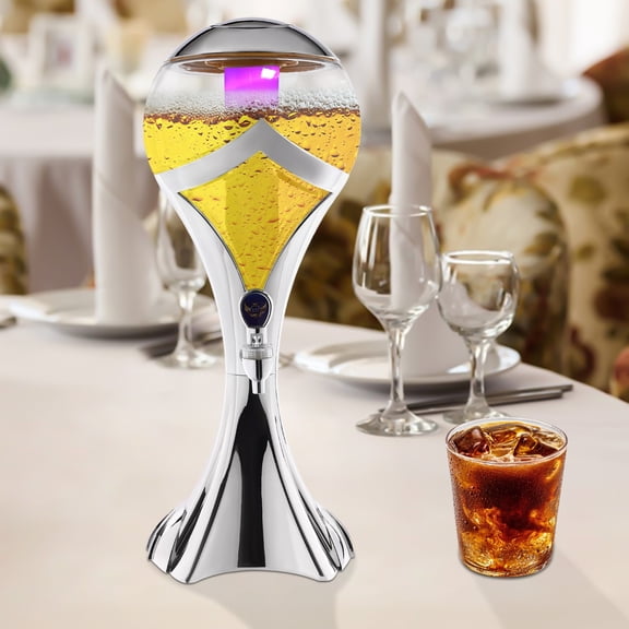 Wine Dispenser, 3L Wine Dispenser, Beverage Dispenser with Ice Tube