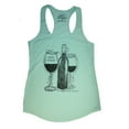 thumbnail image 1 of Wine Down Wine Lovers Themed Women's Racerback Tank Top (S), 1 of 4