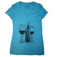 thumbnail image 1 of Wine Down Wine Lovers Themed Women's V-Neck T-Shirt (M), 1 of 4