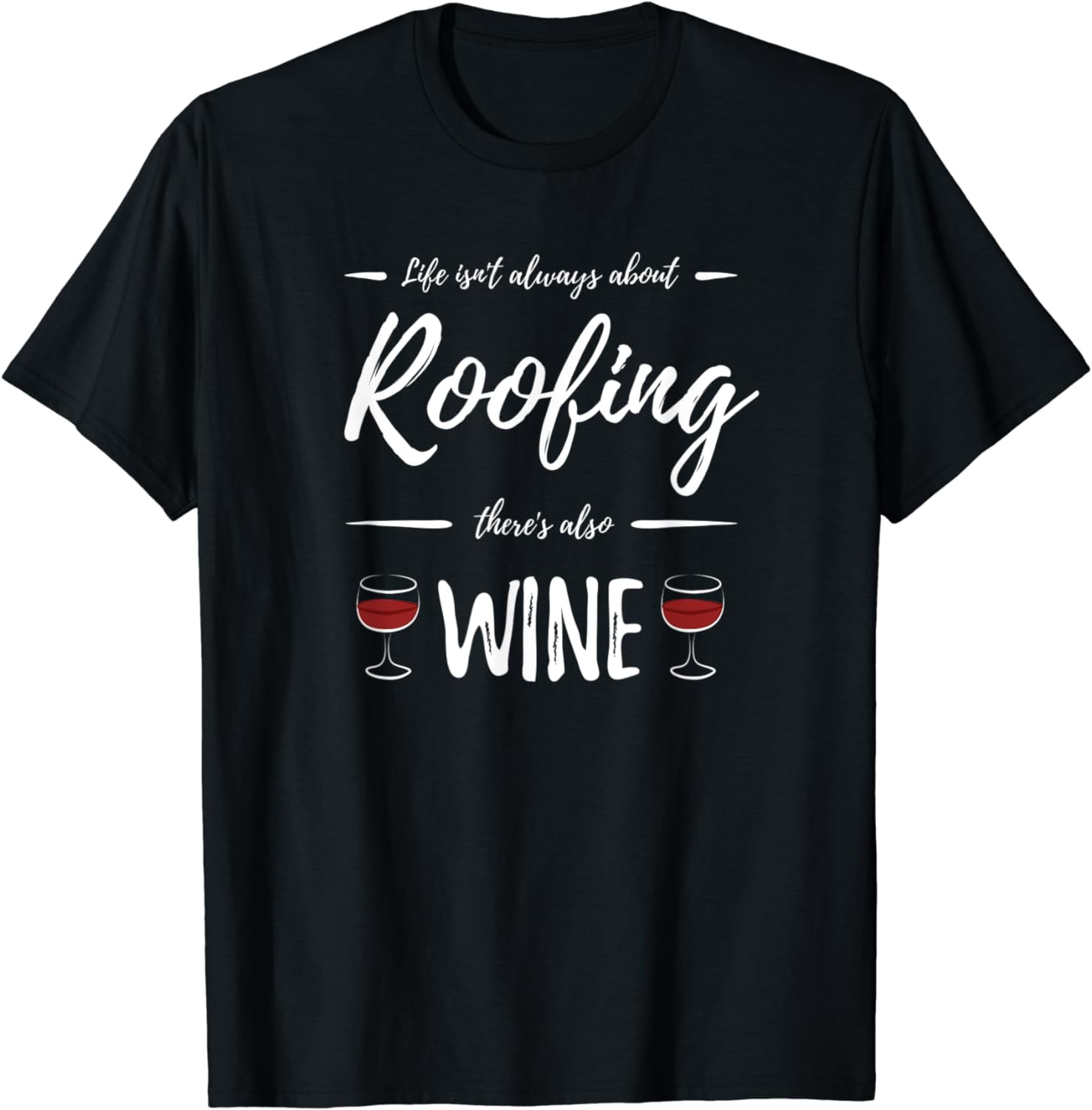 "I'm Not Yelling, It's A Roofer Thing" Funny Roofer T-Shirt - Unisex Black Tee, Size 2XL - View #6