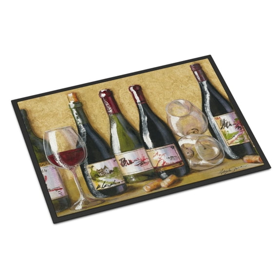 Wine Du Vin by Malenda Trick Door Mat