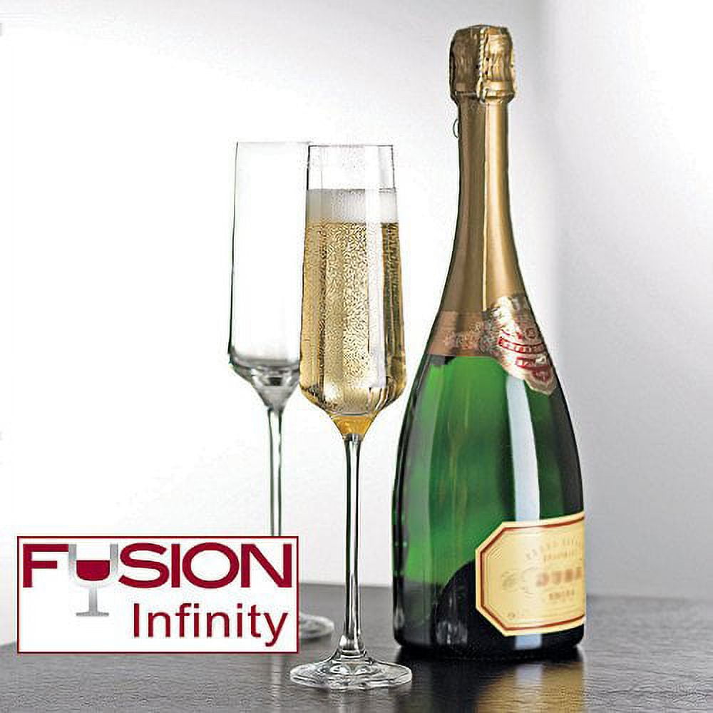Wine Enthusiast Fusion Infinity Champagne Flutes, Set of 4