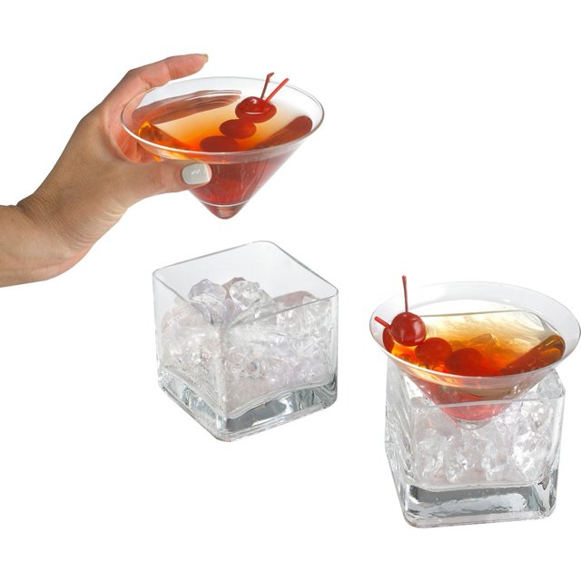 Wine Enthusiast Midtown Martini Chillers (Set of 2)