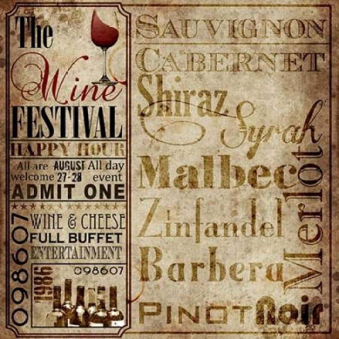 Wine Festival Canvas Art - Lisa Wolk (24 x 24)