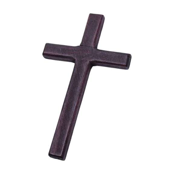 Wine Fine Solid Wood Cross Ornament For Easter Tabletop Decoration Home Office Or Church Supplies