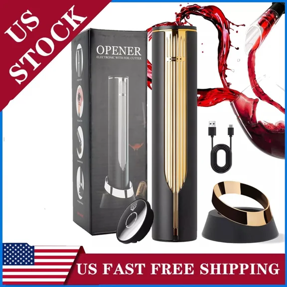 Wine Gifts Electric Wine Opener Automatic Wine Opener Rechargeable W/Foil Cutter