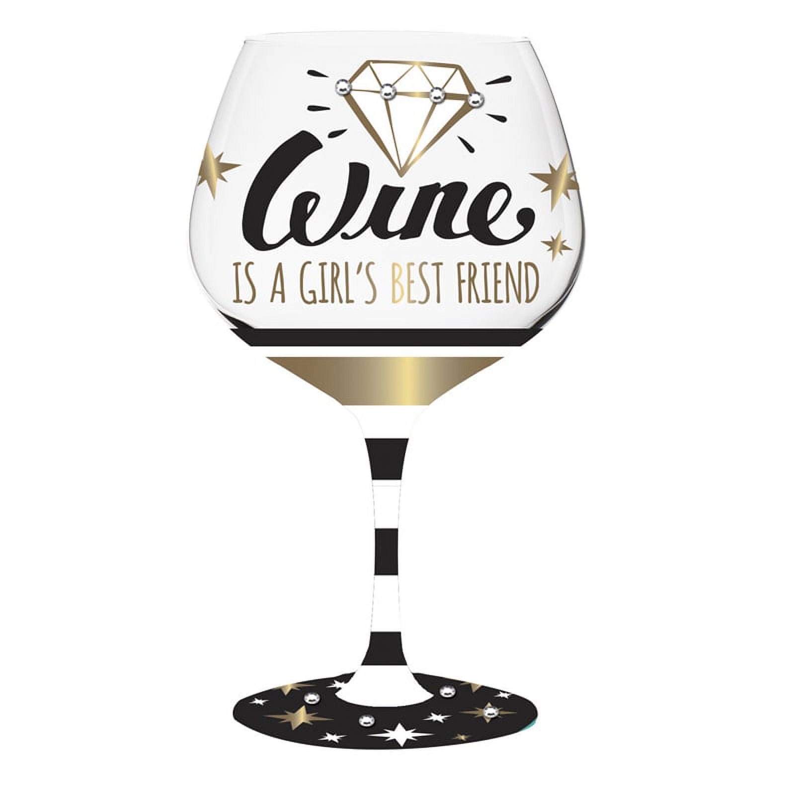 Wine Girls BF, Bubble Wine Glass, 20 oz.