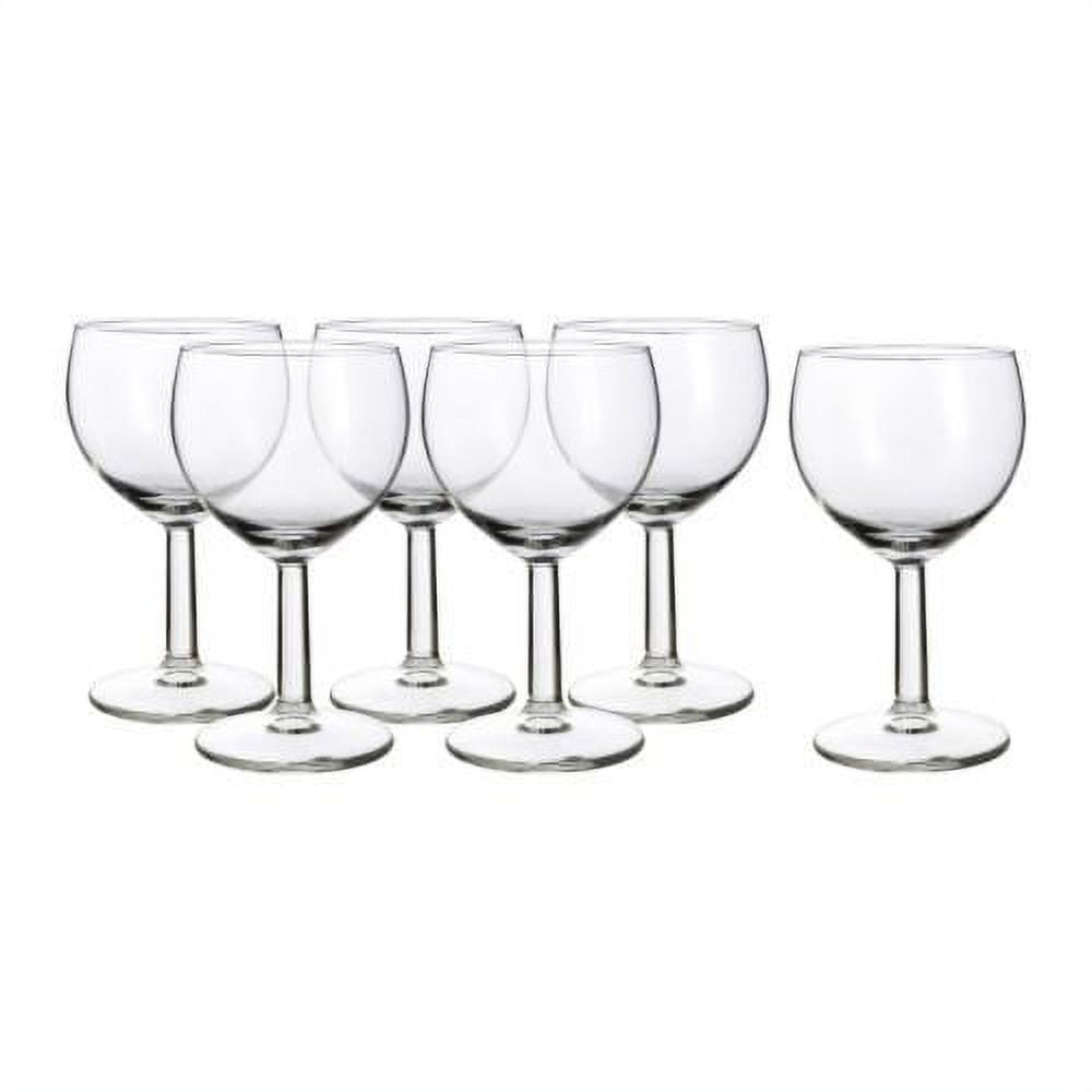 SÄLLSKAPLIG Wine glass, clear glass/patterned, 9 oz - IKEA
