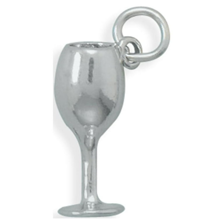 Wine Glass Charm Sterling Silver - Made in the USA Wine Glass Charm Sterling Silver - Made in the USA