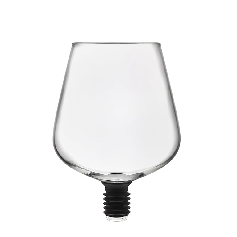 Godinger ChugMate Wine Glass Bottle Topper