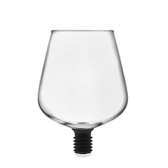 Godinger Chugmate Wine Glass Bottle Topper,The Original Goblet To Drink Straight From The Bottle, 16oz