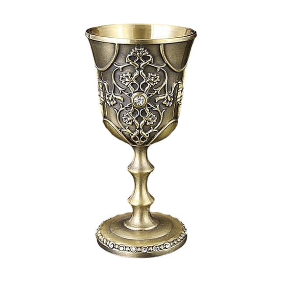 Wine Glass Cups Metal Shot Glass Exquisitedly Crystal Accented Medieval Goblets For And Celebration