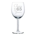 thumbnail image 1 of Wine Glass Goblet Cheers To 65 Years Anniversary 65th Birthday (10oz), 1 of 1