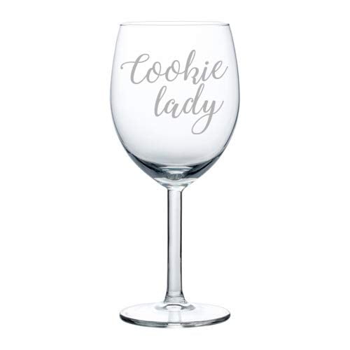 Wine Glass Goblet Cookie Lady