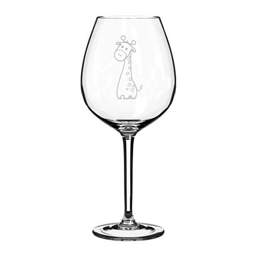 Wine Glass Goblet Cute Giraffe (20 oz Jumbo)