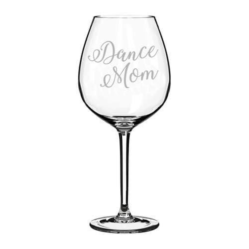 Wine Glass Goblet Dance Mom Script (20 oz Jumbo)