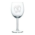 thumbnail image 1 of Wine Glass Goblet Flip Flops with Hibiscus (10 oz), 1 of 1