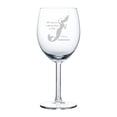 thumbnail image 1 of Wine Glass Goblet Funny Drink Like A Fish I'm A Mermaid (10 oz), 1 of 1