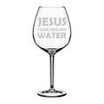 thumbnail image 1 of Wine Glass Goblet Funny Jesus Touched My Water (20 oz Jumbo), 1 of 1
