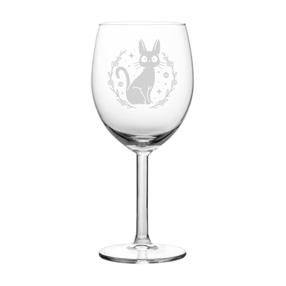 Wine Glass Goblet Gift Anime Cat (10 oz)