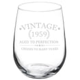 thumbnail image 1 of Wine Glass Goblet Gift Cheers 65th Birthday (17 oz Stemless), 1 of 1