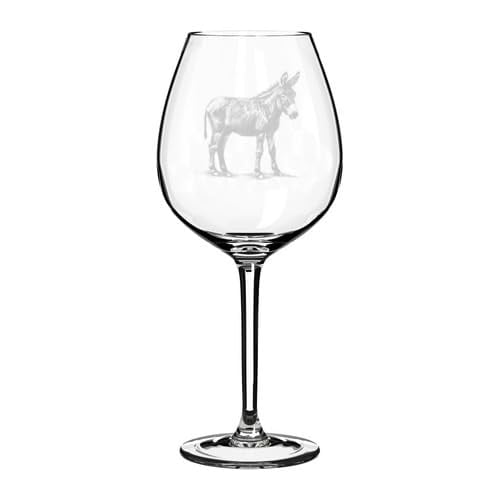 Wine Glass Goblet Gift Donkey (20 oz Jumbo)