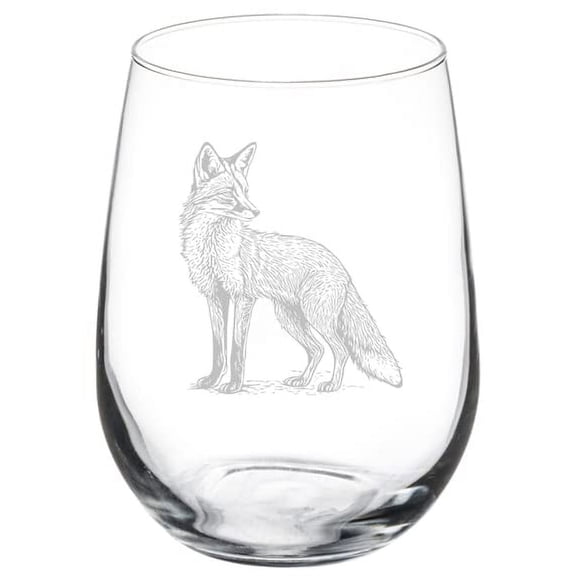 Wine Glass Goblet Gift Fox (17 oz Stemless)