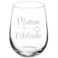 thumbnail image 1 of Wine Glass Goblet Gift Motion To Celebrate SCRIPT Lawyer Law School Graduate (17 oz Stemless), 1 of 1