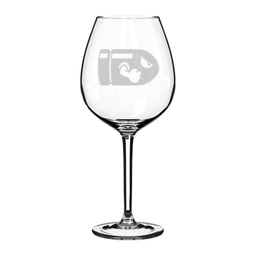 Wine Glass Goblet Gift Video Game Bullet (20 oz Jumbo)