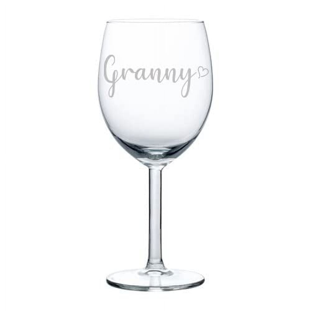 Wine Glass Goblet Granny With Heart (10 oz) - Walmart.com
