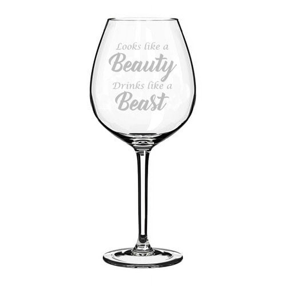 Bulldog Wine Glass with Stem - Large 16.5 oz Glasses - Cute Gifts for -  bevvee