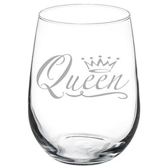 Wine Glass Goblet Queen Fancy (17 oz Stemless)
