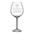 thumbnail image 1 of Wine Glass Goblet She Believed She Could So She Did NP Nurse Practitioner Student Graduate Graduation (20 oz Jumbo), 1 of 1