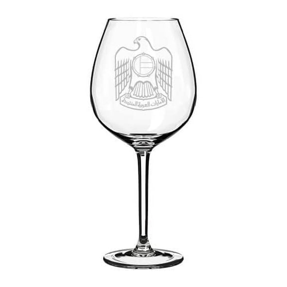 Wine Glass Goblet United Arab Emirates Eagle (20 oz Jumbo)