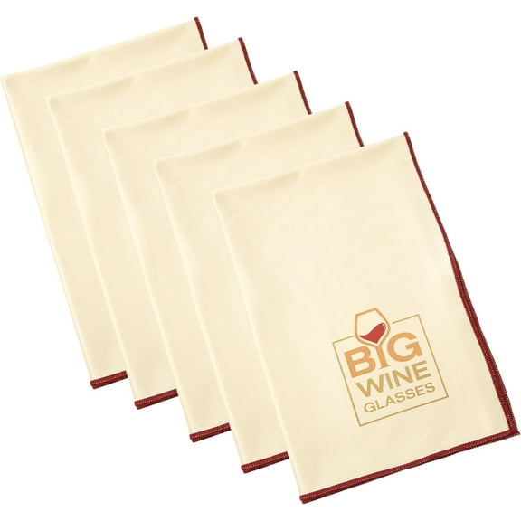 Wine Glass Polishing Cloth | Microfiber Towel for Streak-Free, Spot-Free Shine & Drying