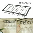 thumbnail image 1 of YPai Metal 5-Row Under Cabinet Wine Glass Holder, Hanging Stemware Organizer for Bar & Kitchen, 1 of 5