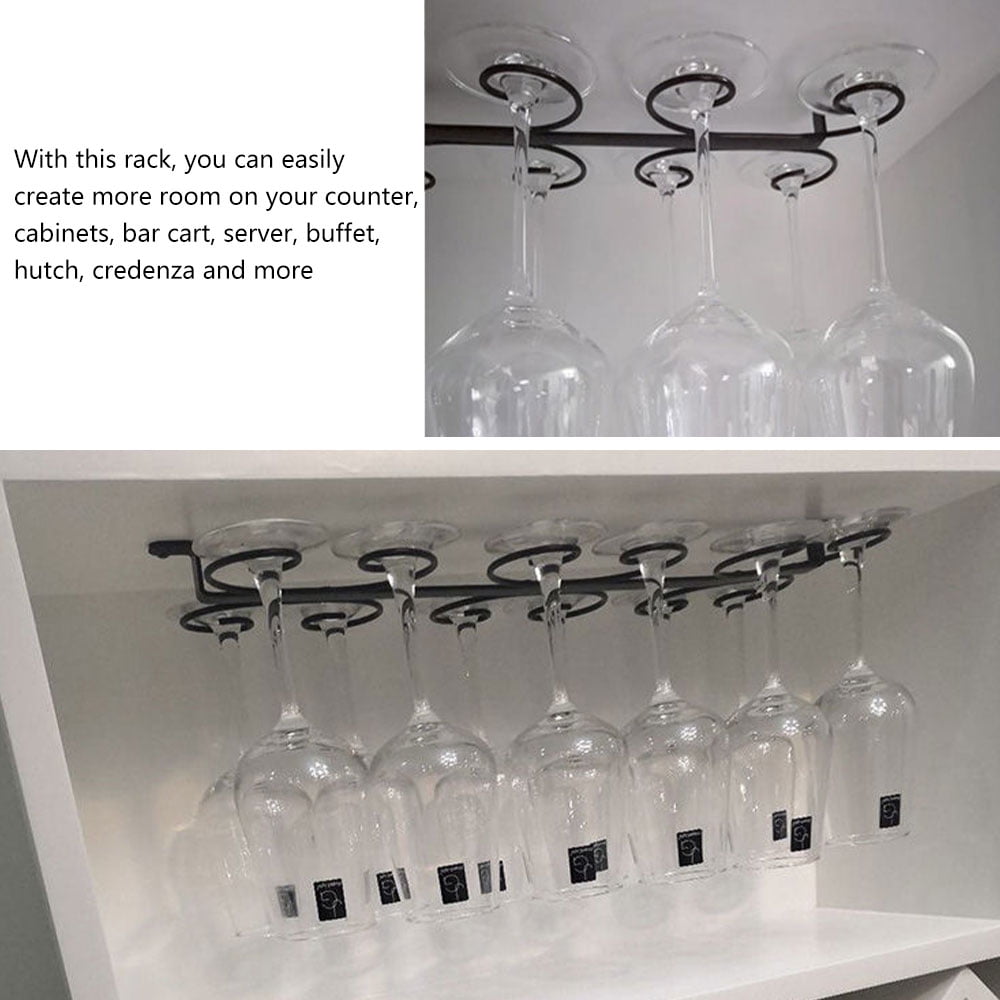 Wine Glass Rack Under Stemware Rack Wire Wine Glass Holder Wall