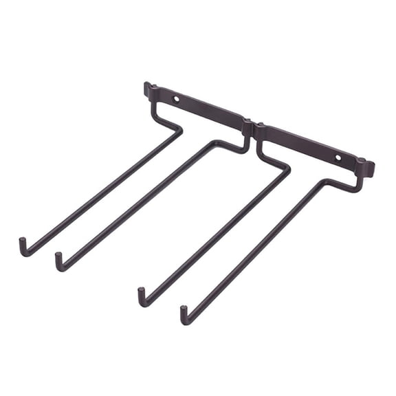 Wine Glass Rack Wall Mounted Wine Glass Holder Glasses Storage Hanger Metal for Kitchen 2 Colors
