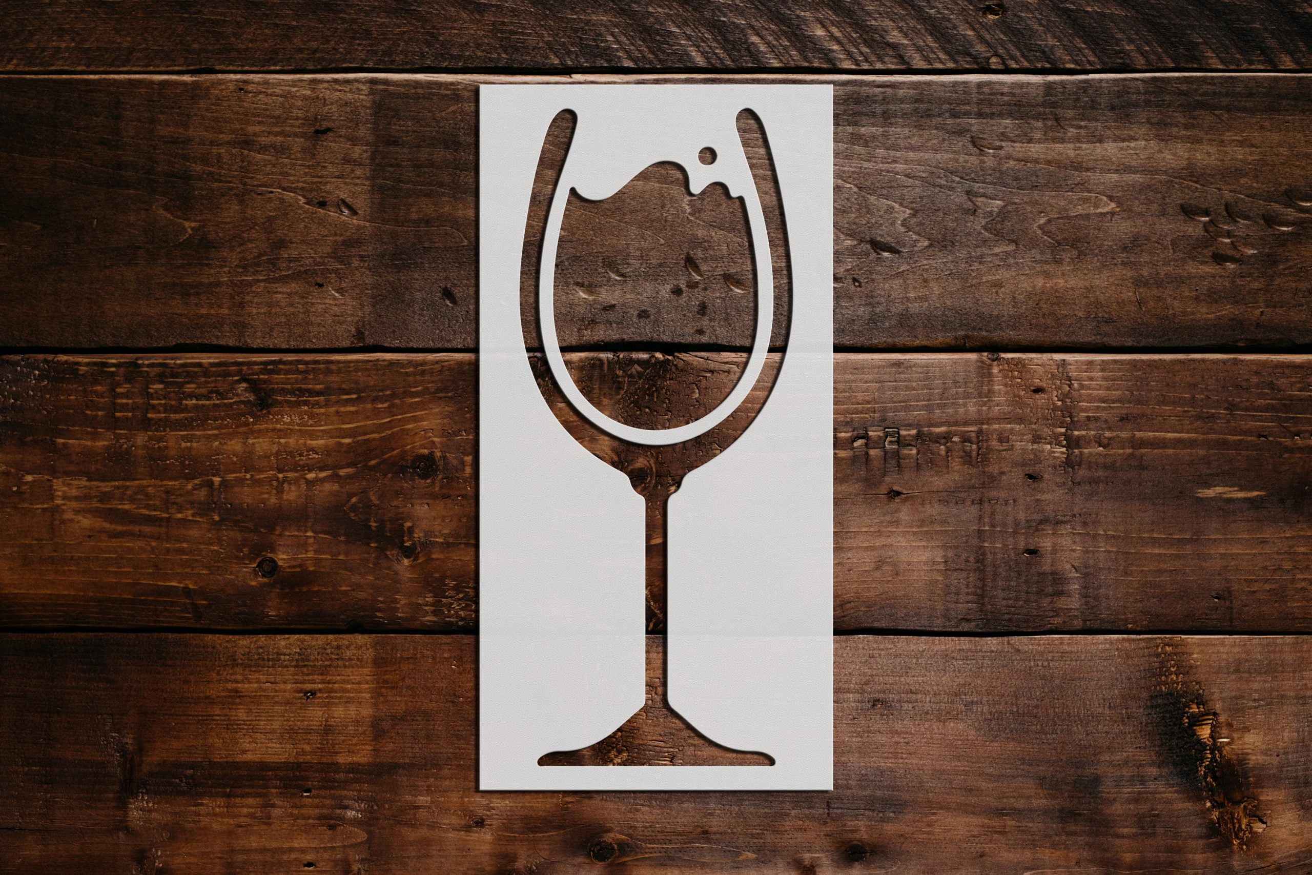 Wine Glass Stencil Art and Wall Stencil (15