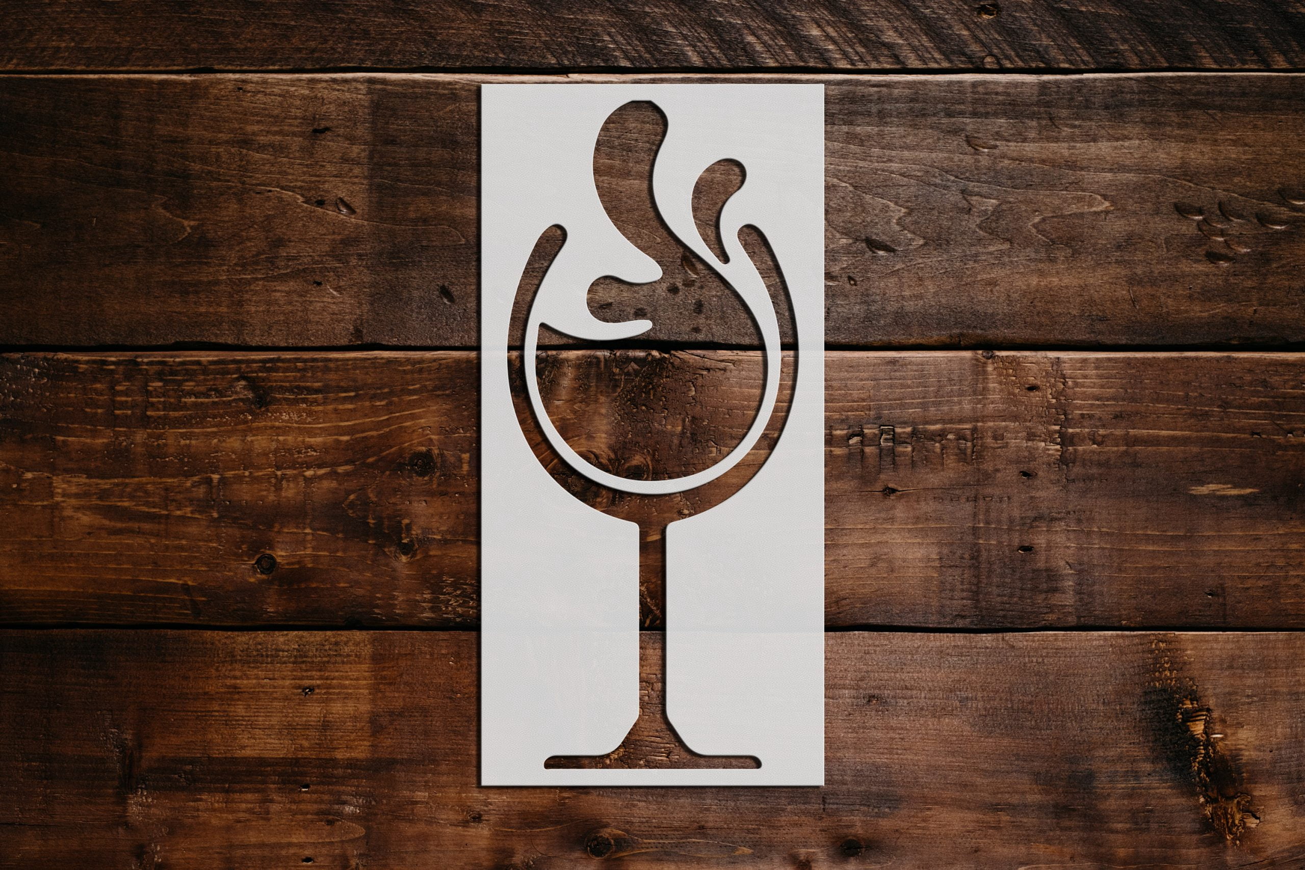 Wine Glass Stencil - Art and Wall Stencil (21"x63") - Walmart.com