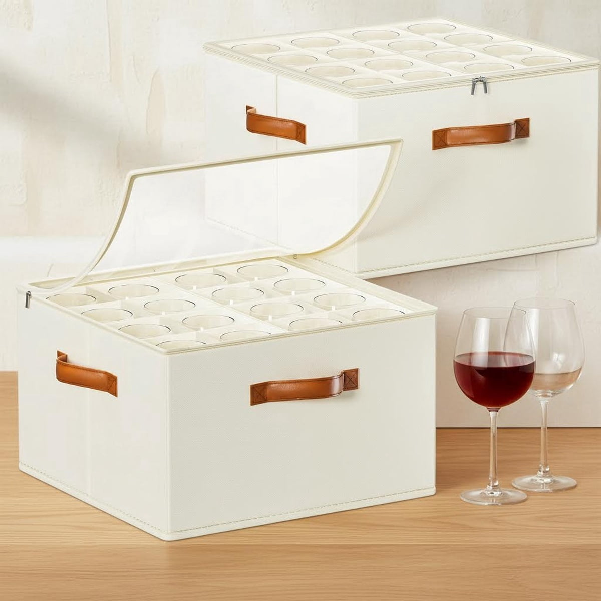 insulated wine glasses Host Wine Freeze Cooling Cups, Mint (Set of 2) main image 1
