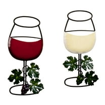 Wine Glass Wall Hanging Set of 2